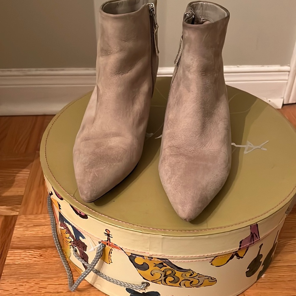 Sam Edelman suede and leather booties